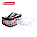 Glass Bento Food Container Lunch Box Insulated Bag